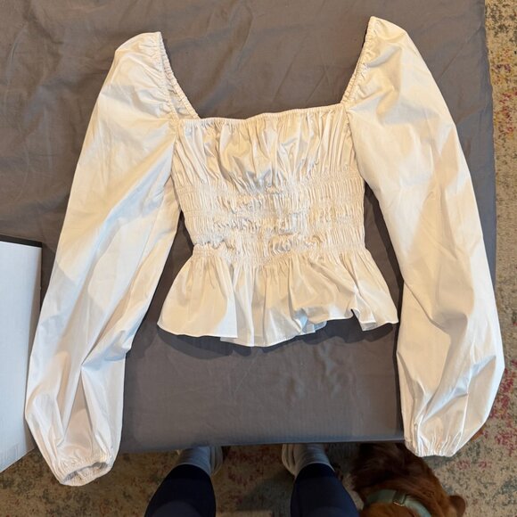 Staud Blouse, Medium, White - Picture 2 of 2